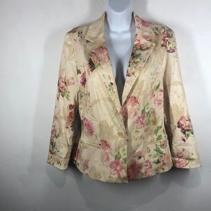 Randy Kemper floral blazer size 8